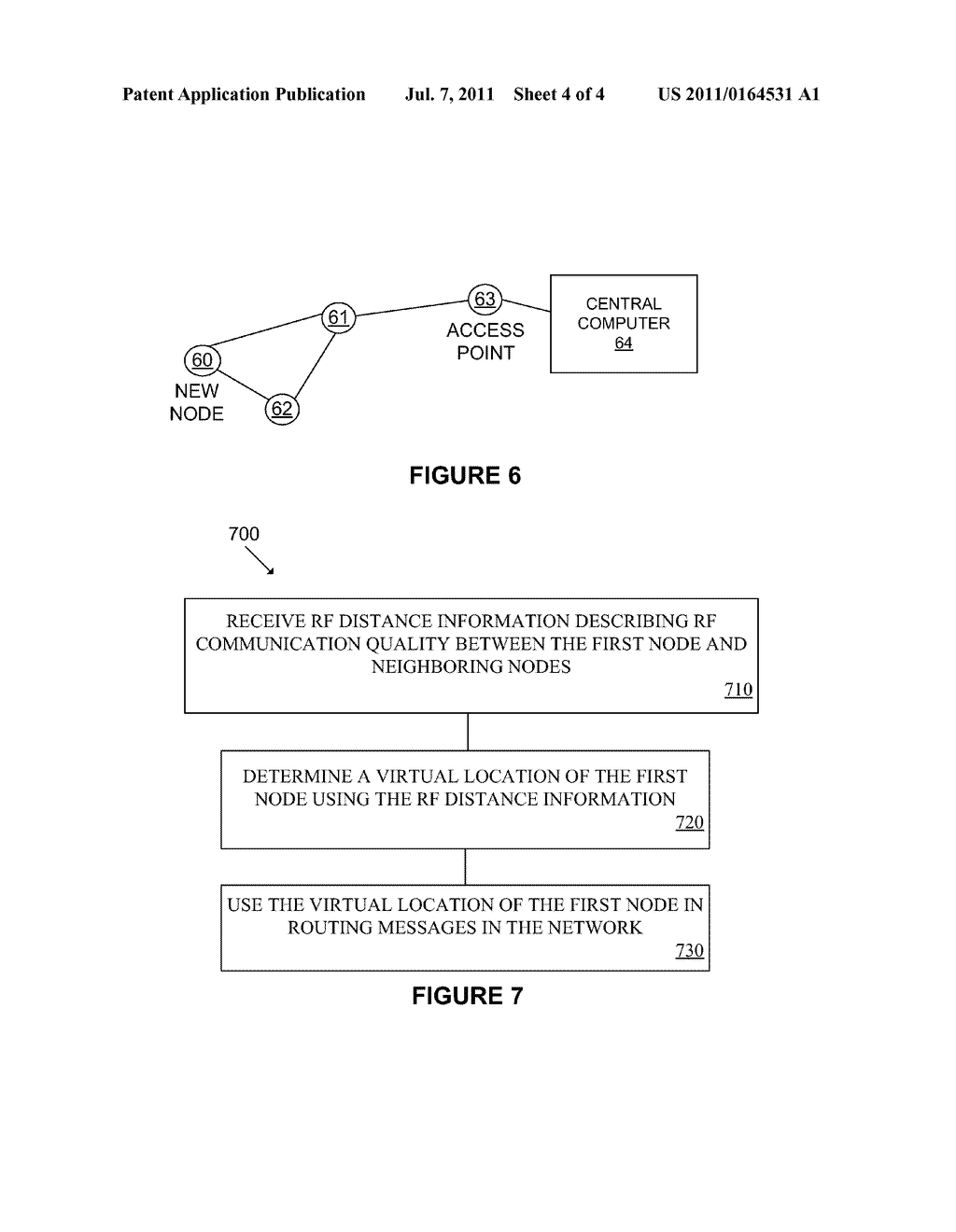 Systems and Methods for Wireless Network Routing Using Radio Frequency     Distance-Based Virtual Node Locations - diagram, schematic, and image 05