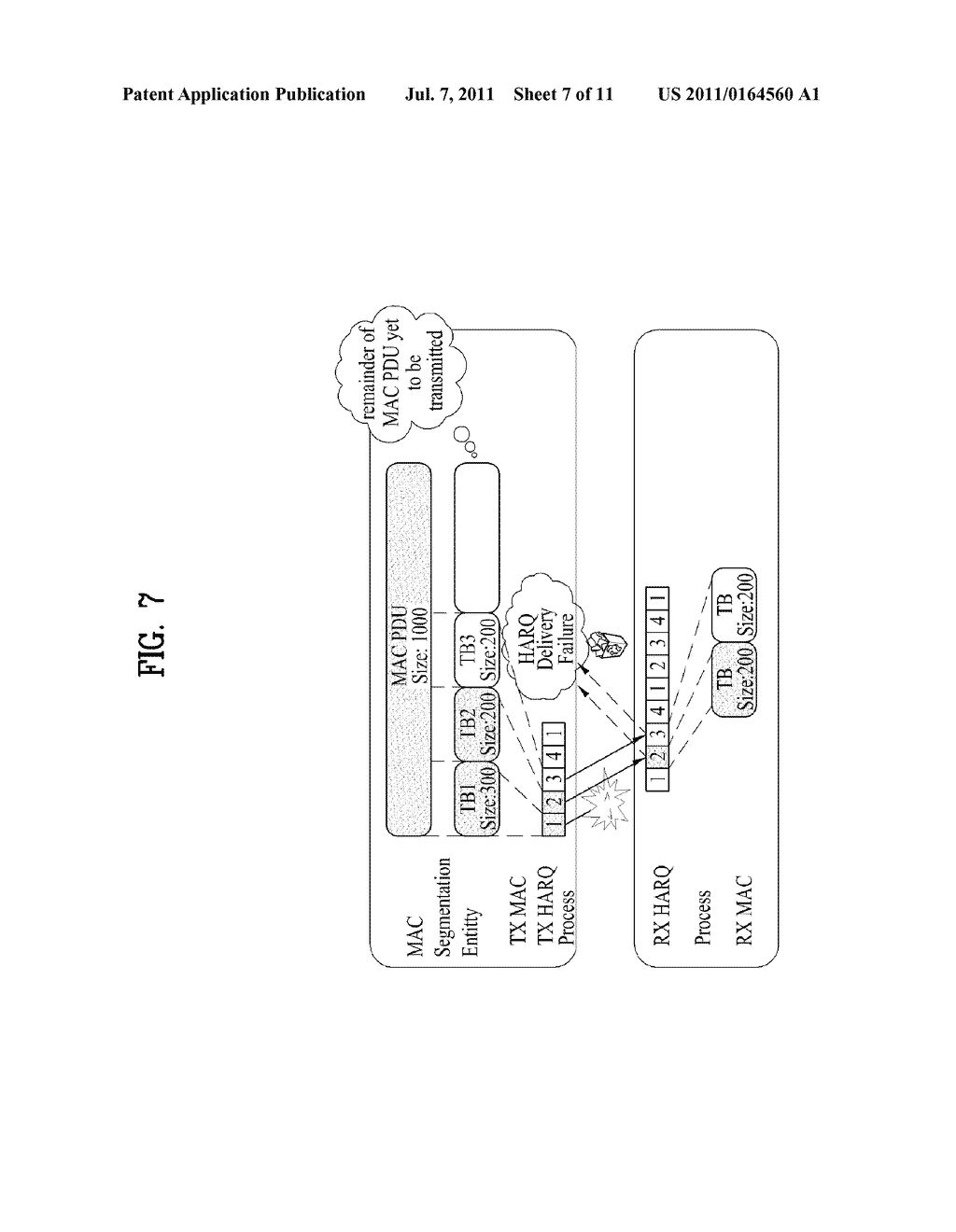 METHOD FOR PROCESSING MAC PROTOCOL DATA UNIT IN A WIRELESS COMMUNICATION     SYSTEM - diagram, schematic, and image 08