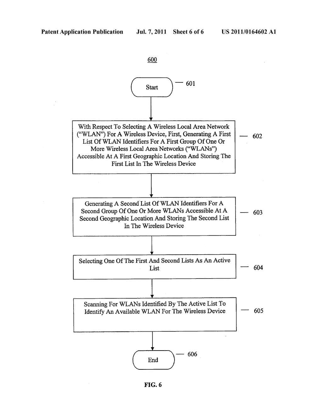 METHOD AND SYSTEM FOR PRESENTING LISTS OF WIRELESS LOCAL AREA NETWORK     PROFILE INFORMATION - diagram, schematic, and image 07