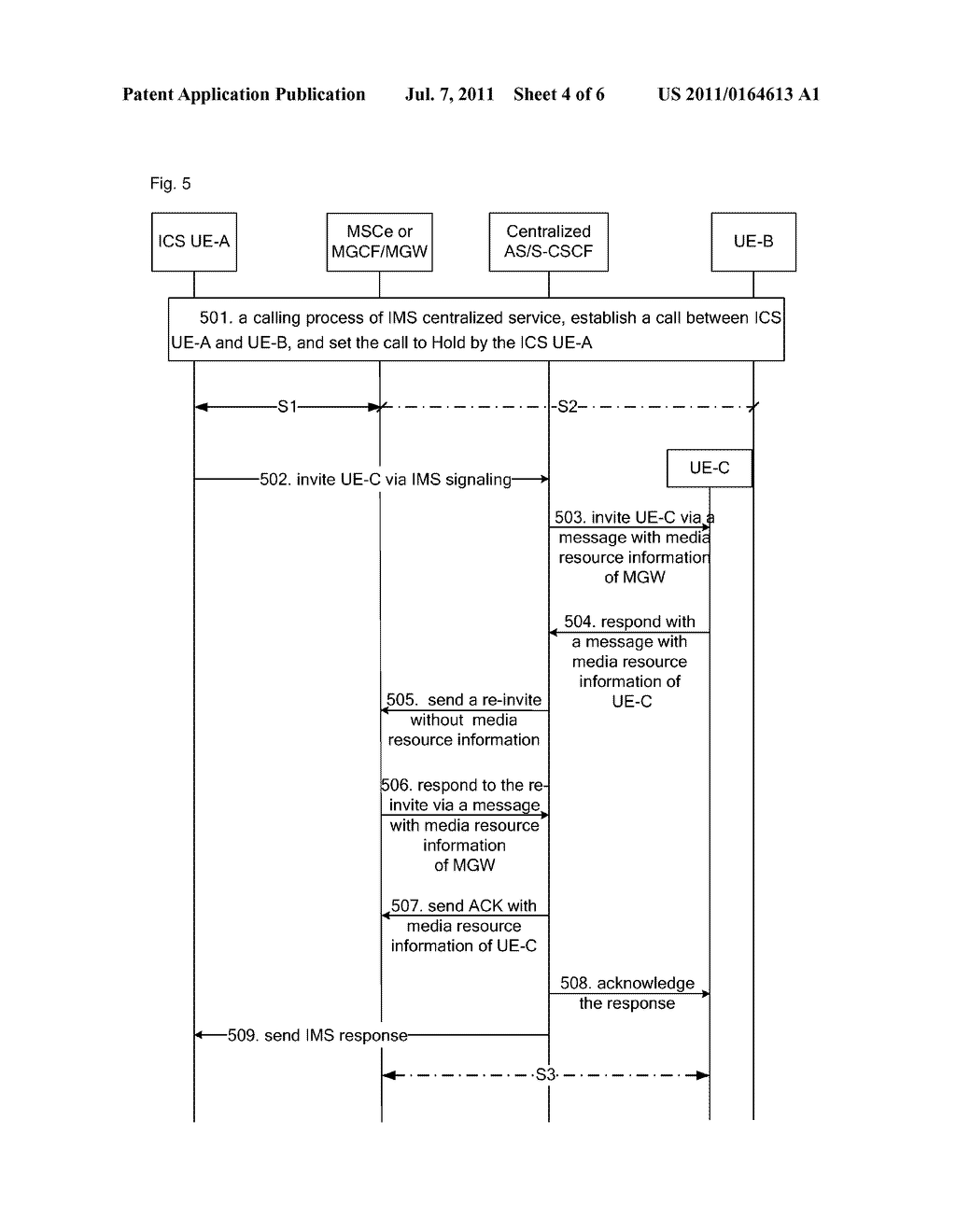 Media negotiation method for IP multimedia link - diagram, schematic, and image 05
