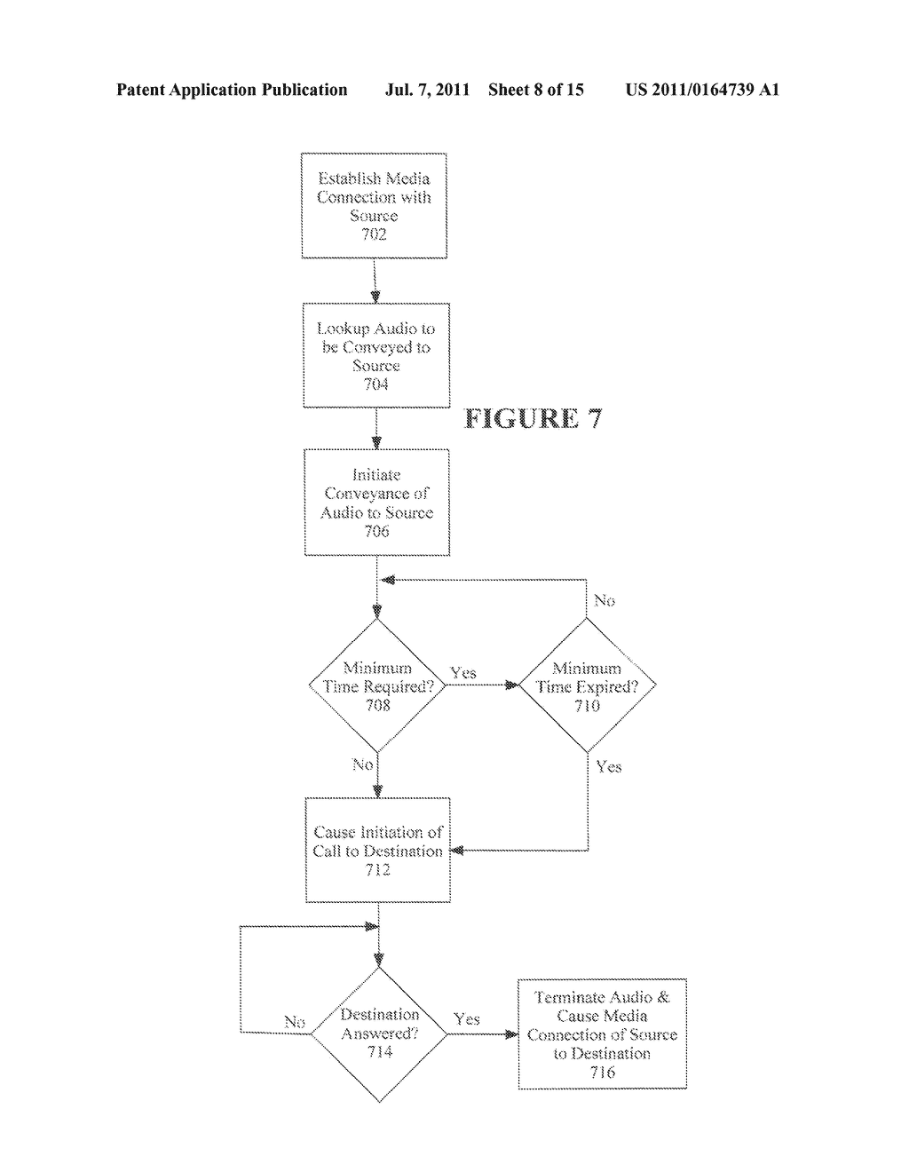 METHOD, CALL PROCESSING SYSTEM AND COMPUTER-READABLE MEDIA FOR CONVEYING     AN AUDIO STREAM TO A SOURCE DEVICE DURING AN OUTGOING CALL - diagram, schematic, and image 09