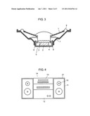 DIAPHRAGM FOR SPEAKER, SPEAKER USING THE DIAPHRAGM, ELECTRONIC DEVICE     USING THE SPEAKER, AND SPEAKER-MOUNTED DEVICE diagram and image