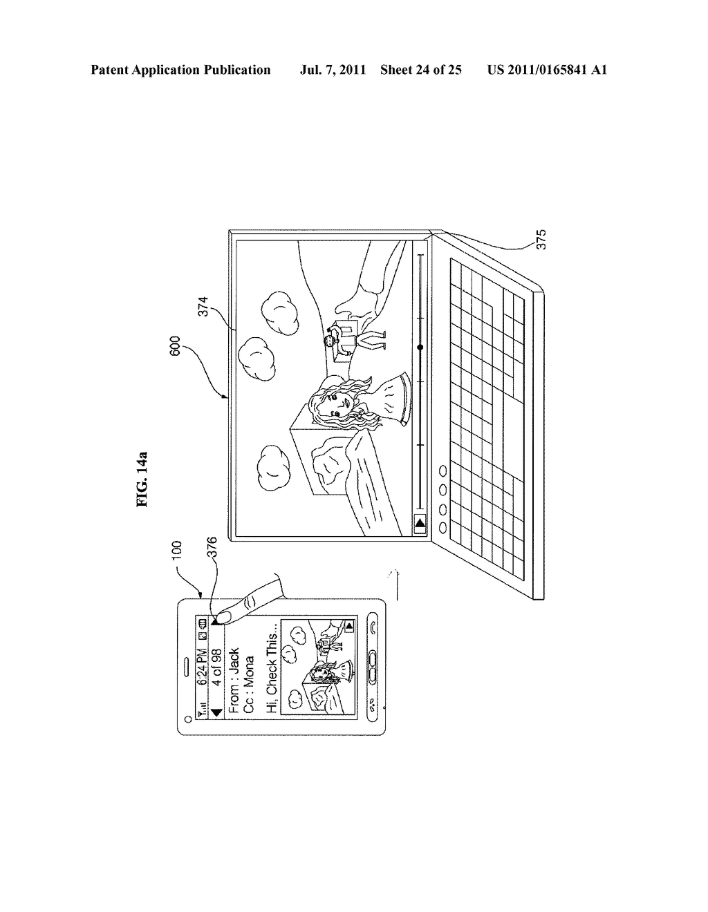 MOBILE TERMINAL, MOBILE TERMINAL SYSTEM, AND METHOD FOR CONTROLLING     OPERATION OF THE SAME - diagram, schematic, and image 25