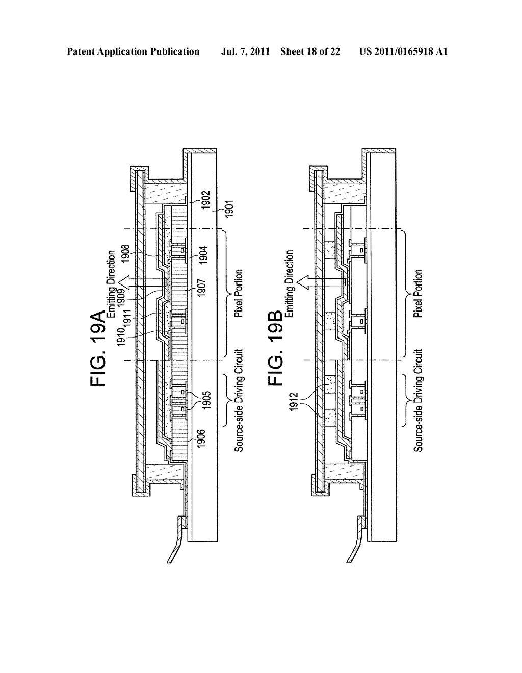 LIGHT-EMITTING DEVICE AND DISPLAY DEVICE - diagram, schematic, and image 19