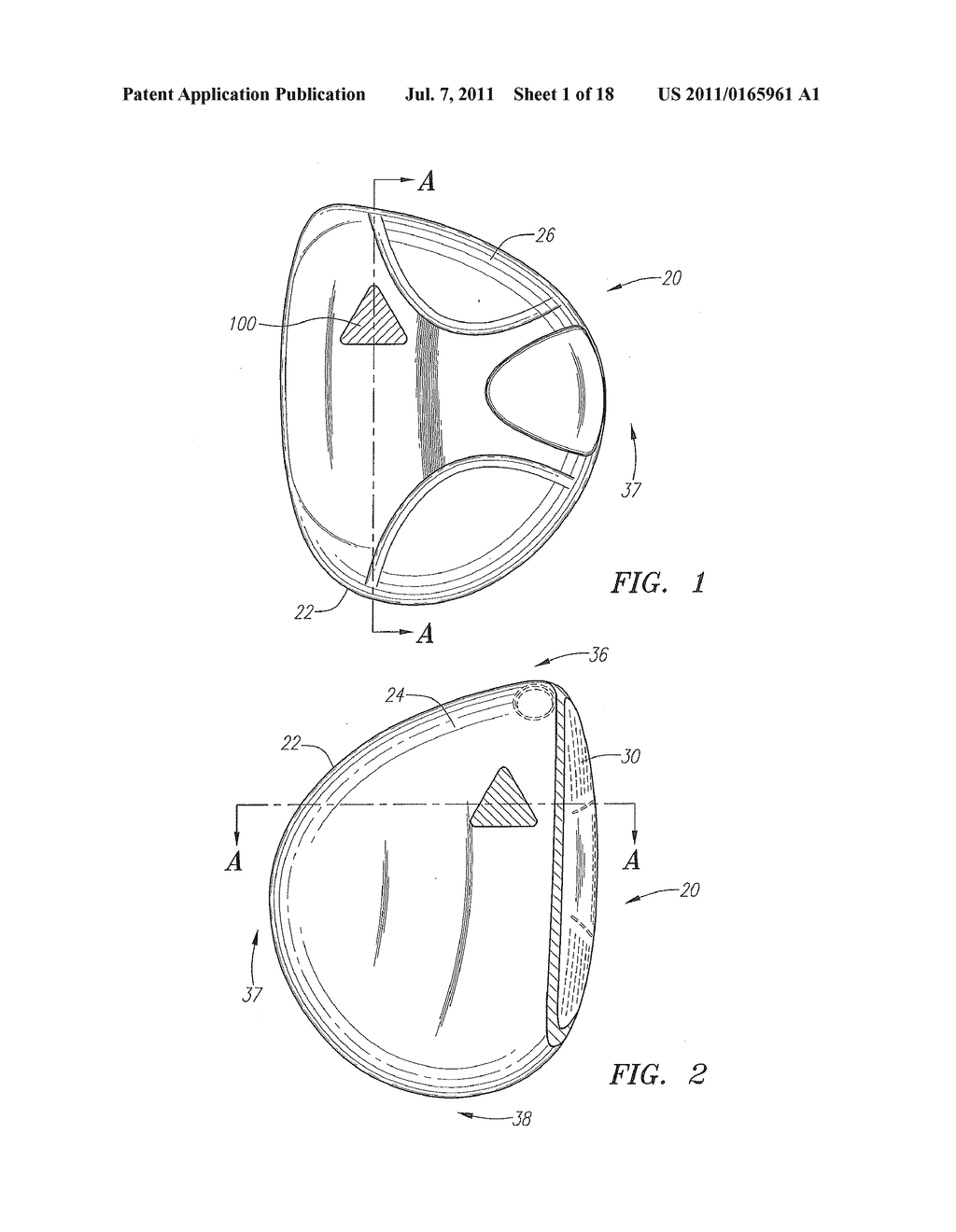 WOOD-TYPE GOLF CLUB HEAD WITH ADJUSTABLE SOLE CONTOUR - diagram, schematic, and image 02