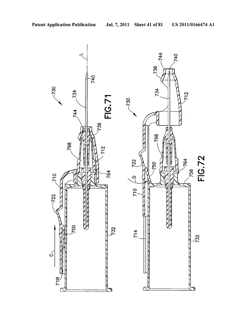 Safety Blood Collection Assembly with Indicator - diagram, schematic, and image 42