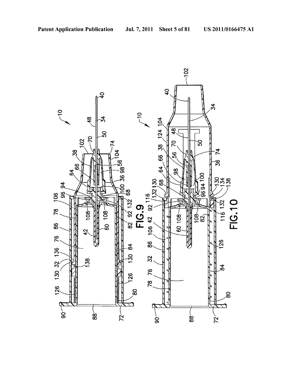 Safety Blood Collection Assembly with Indicator - diagram, schematic, and image 06