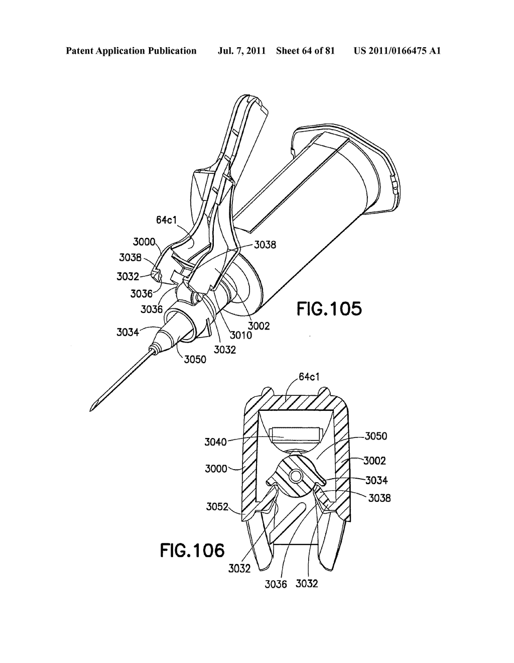 Safety Blood Collection Assembly with Indicator - diagram, schematic, and image 65