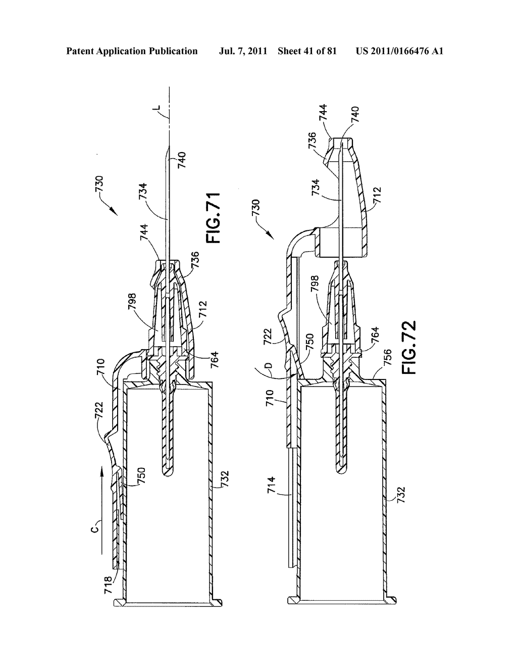 Safety Blood Collection Assembly with Indicator - diagram, schematic, and image 42