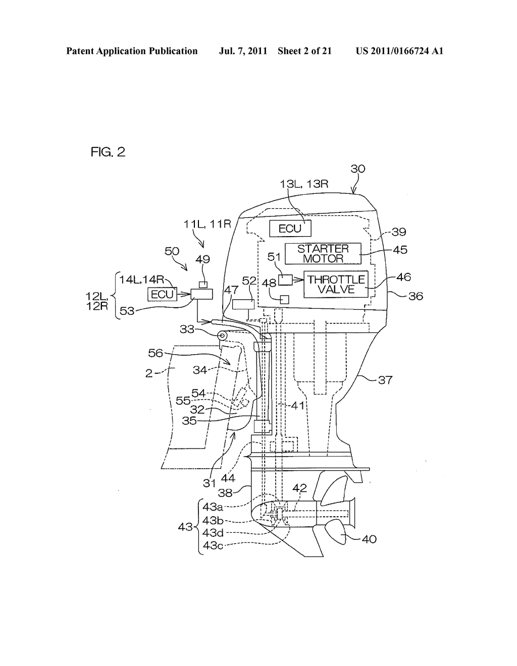 MARINE VESSEL PROPULSION CONTROL APPARATUS AND MARINE VESSEL - diagram, schematic, and image 03