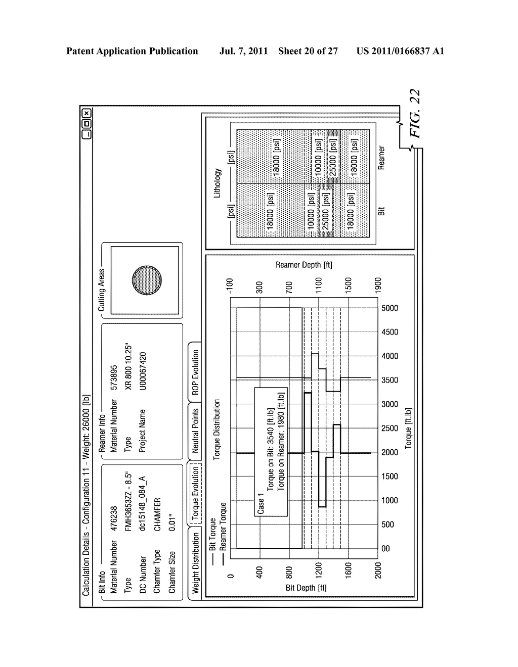 Reamer and Bit Interaction Model System and Method - diagram, schematic, and image 21