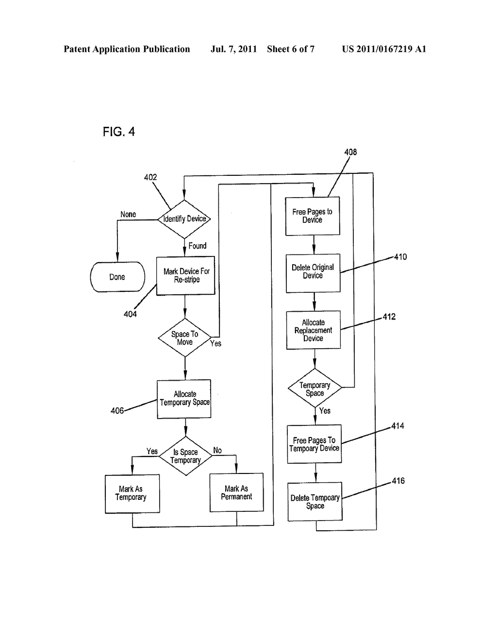 SYSTEM AND METHOD FOR RAID MANAGEMENT, REALLOCATION, AND RESTRIPPING - diagram, schematic, and image 07