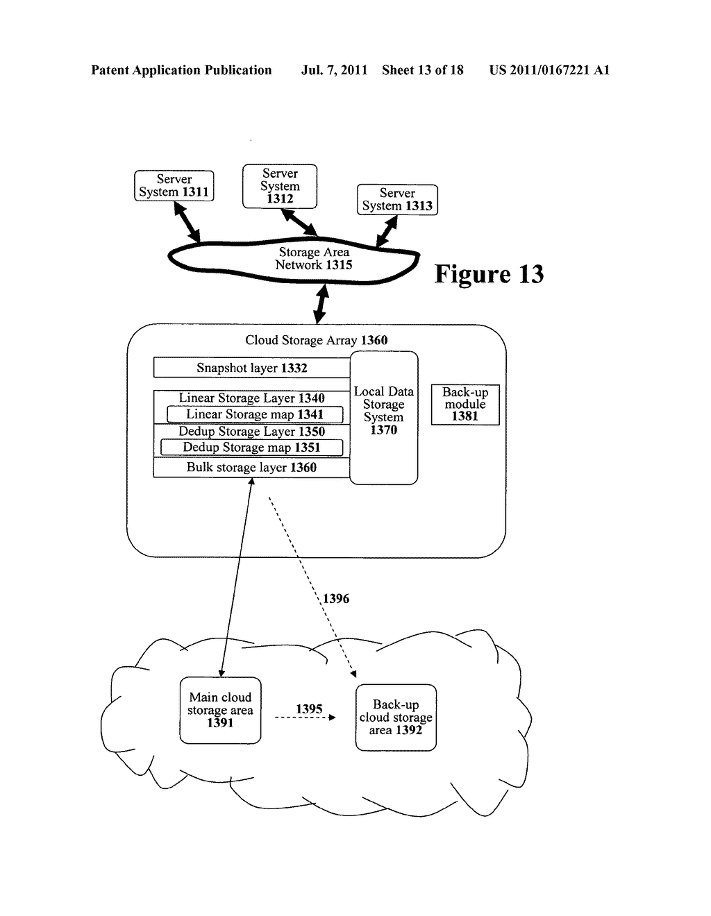 System and method for efficiently creating off-site data volume back-ups - diagram, schematic, and image 14