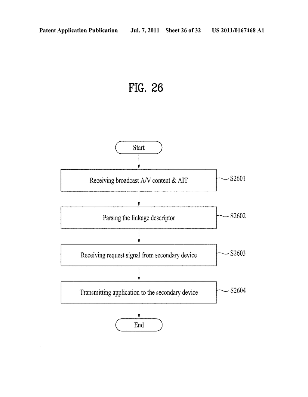 METHOD OF PROCESSING APPLICATION IN DIGITAL BROADCAST RECEIVER CONNECTED     WITH INTERACTIVE NETWORK AND THE DIGITAL BROADCAST RECEIVER - diagram, schematic, and image 27