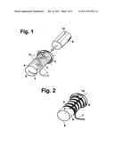 Device for the Elastic Foreshortening of Cable, Rope or other Flexible     Linear Structures diagram and image