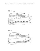 Item of Footwear with Ventilation in the Bottom Region of the Upper, and     Air-Permeable Spacing Structure Which Can Be Used For This Purpose diagram and image