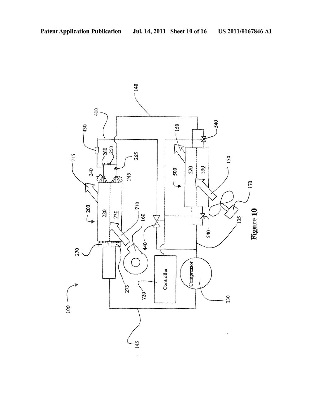 METHOD AND SYSTEM FOR DEHUMIDIFICATION AND REFRIGERANT PRESSURE CONTROL - diagram, schematic, and image 11