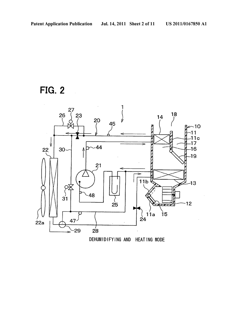 Air conditioner for vehicle - diagram, schematic, and image 03