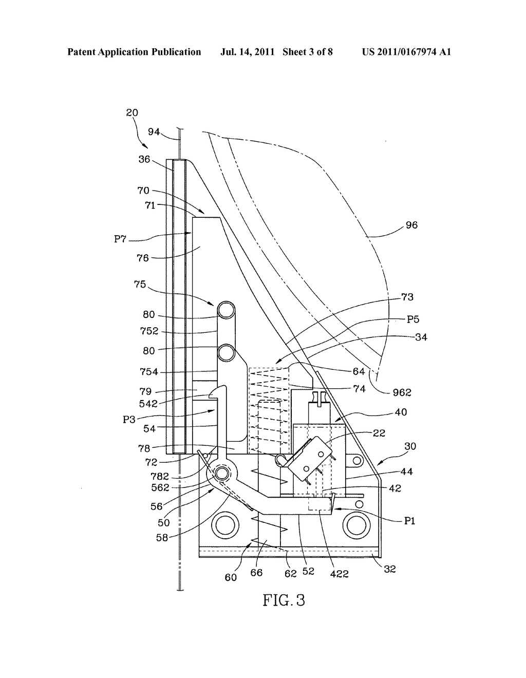 Emergency stop device for band saw - diagram, schematic, and image 04