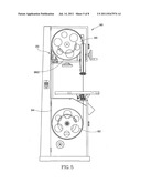 Emergency stop device for band saw diagram and image