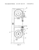 Emergency stop device for band saw diagram and image