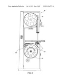 Emergency stop device for band saw diagram and image