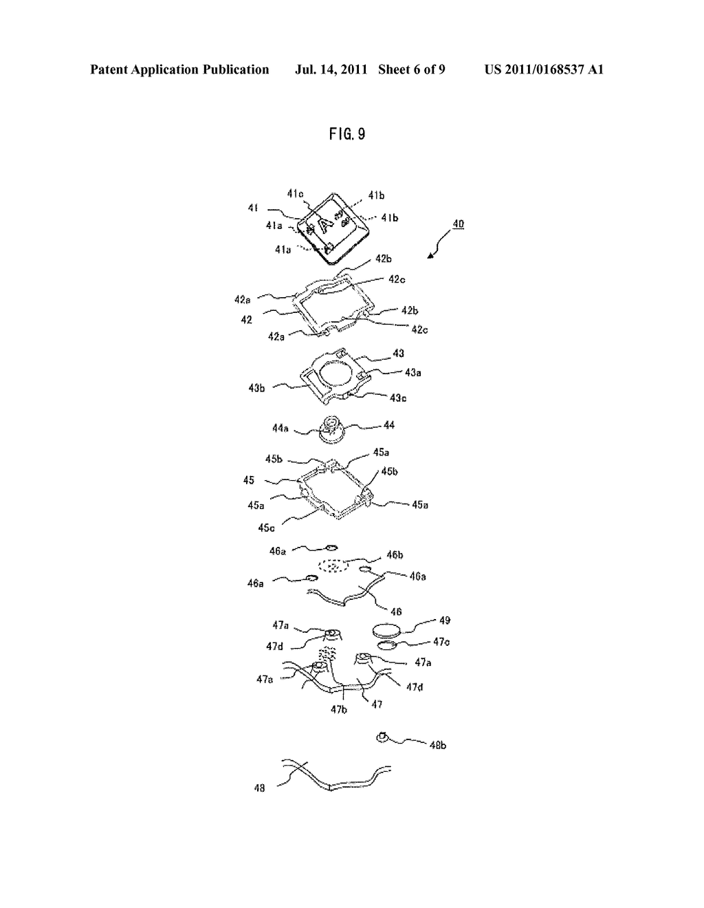 KEY SWITCH STRUCTURE - diagram, schematic, and image 07