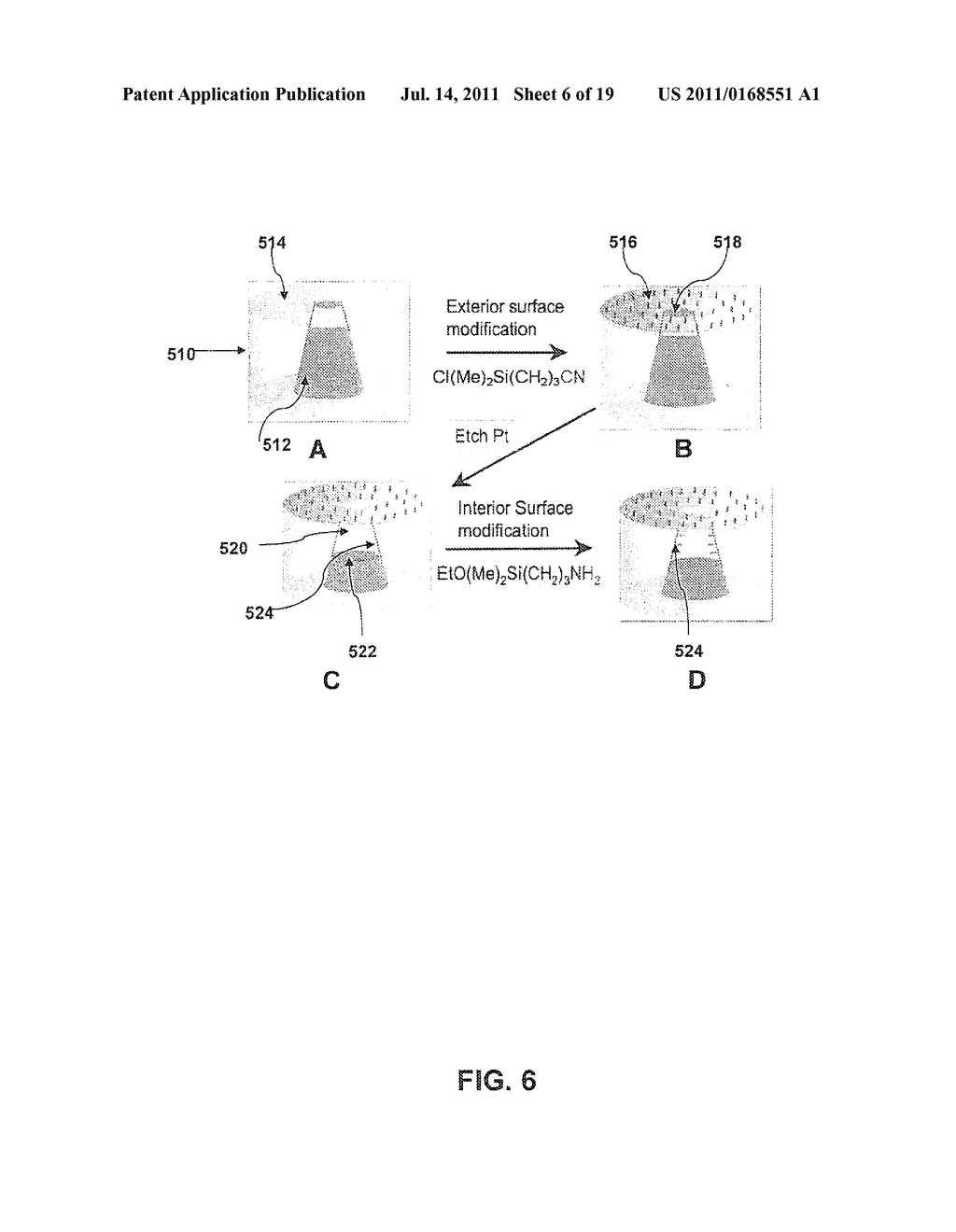 Nanopore Electrode, Nanopore Membrane, Methods of Preparation and Surface     Modification, and Use Thereof - diagram, schematic, and image 07