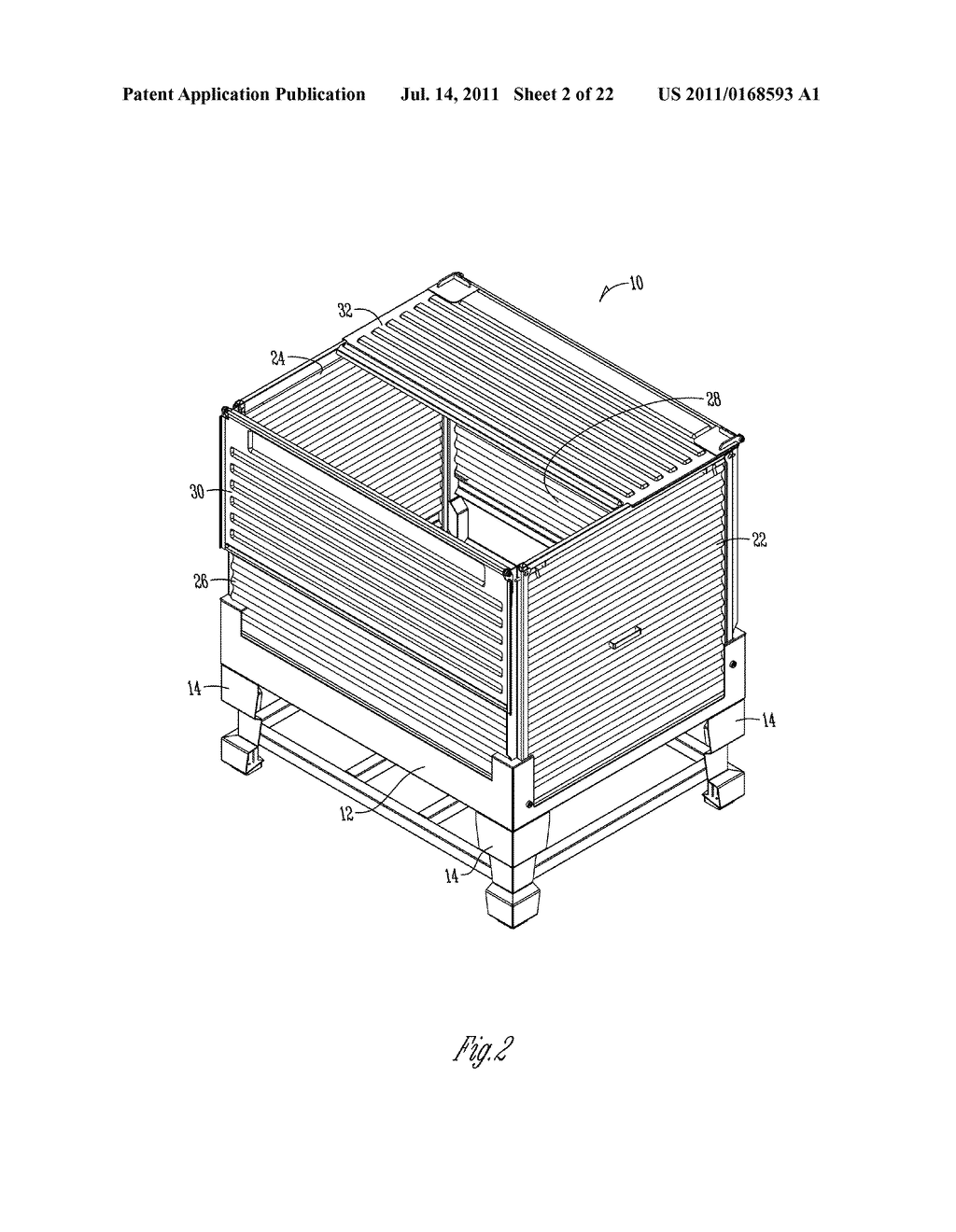 FOLDING SEED BOX WITH FORK LIFT BASE - diagram, schematic, and image 03