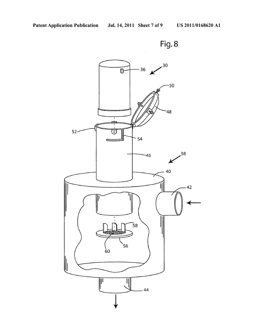 Apparatus and Method for Coating Diatomaceous Earth Filter Grids - diagram, schematic, and image 08