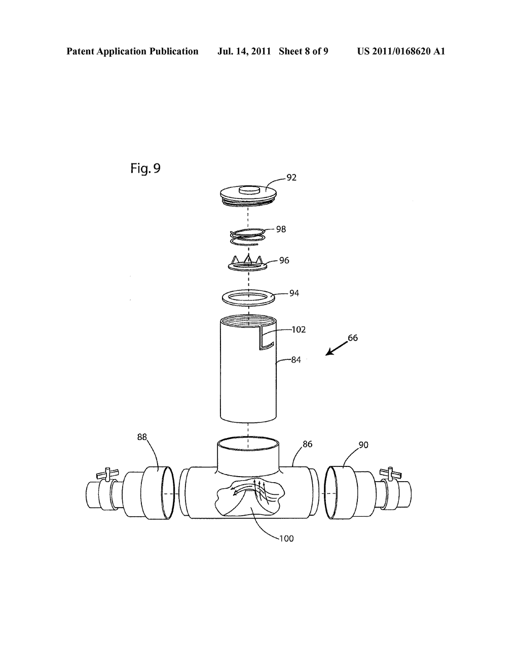 Apparatus and Method for Coating Diatomaceous Earth Filter Grids - diagram, schematic, and image 09