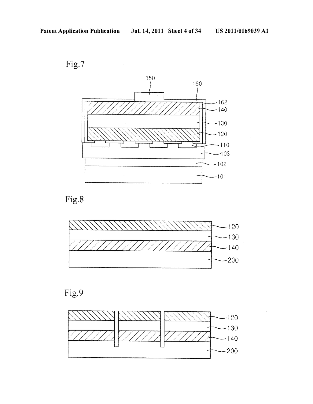 GaN COMPOUND SEMICONDUCTOR LIGHT EMITTING ELEMENT AND METHOD OF     MANUFACTURING THE SAME - diagram, schematic, and image 05
