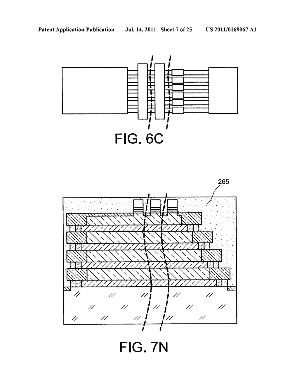 STRUCTURE AND PRODUCTION PROCESS OF A MICROELECTRONIC 3D MEMORY DEVICE OF     FLASH NAND TYPE - diagram, schematic, and image 08