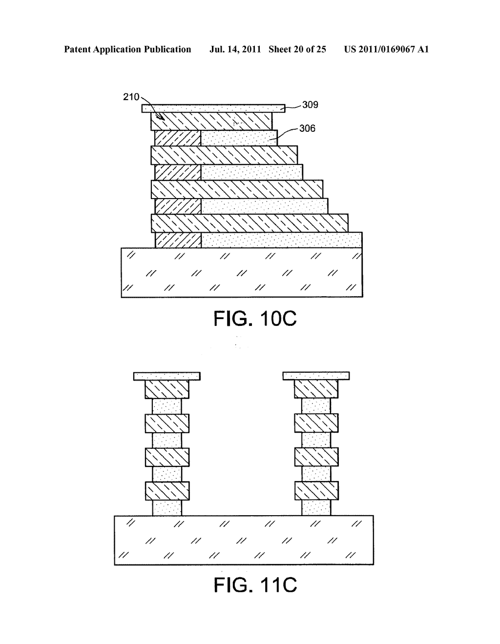 STRUCTURE AND PRODUCTION PROCESS OF A MICROELECTRONIC 3D MEMORY DEVICE OF     FLASH NAND TYPE - diagram, schematic, and image 21