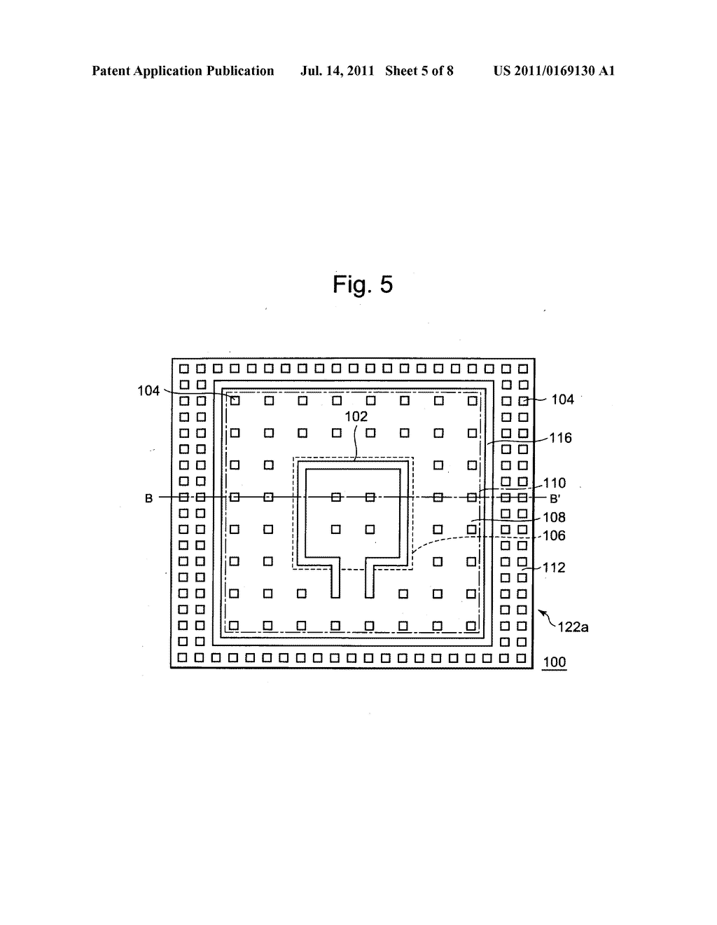 Semiconductor device having high frequency wiring and dummy metal layer at     multilayer wiring structure - diagram, schematic, and image 06