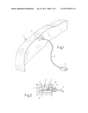 VEHICLE BODY COMPONENT WITH INTEGRATED CRASH SENSOR diagram and image