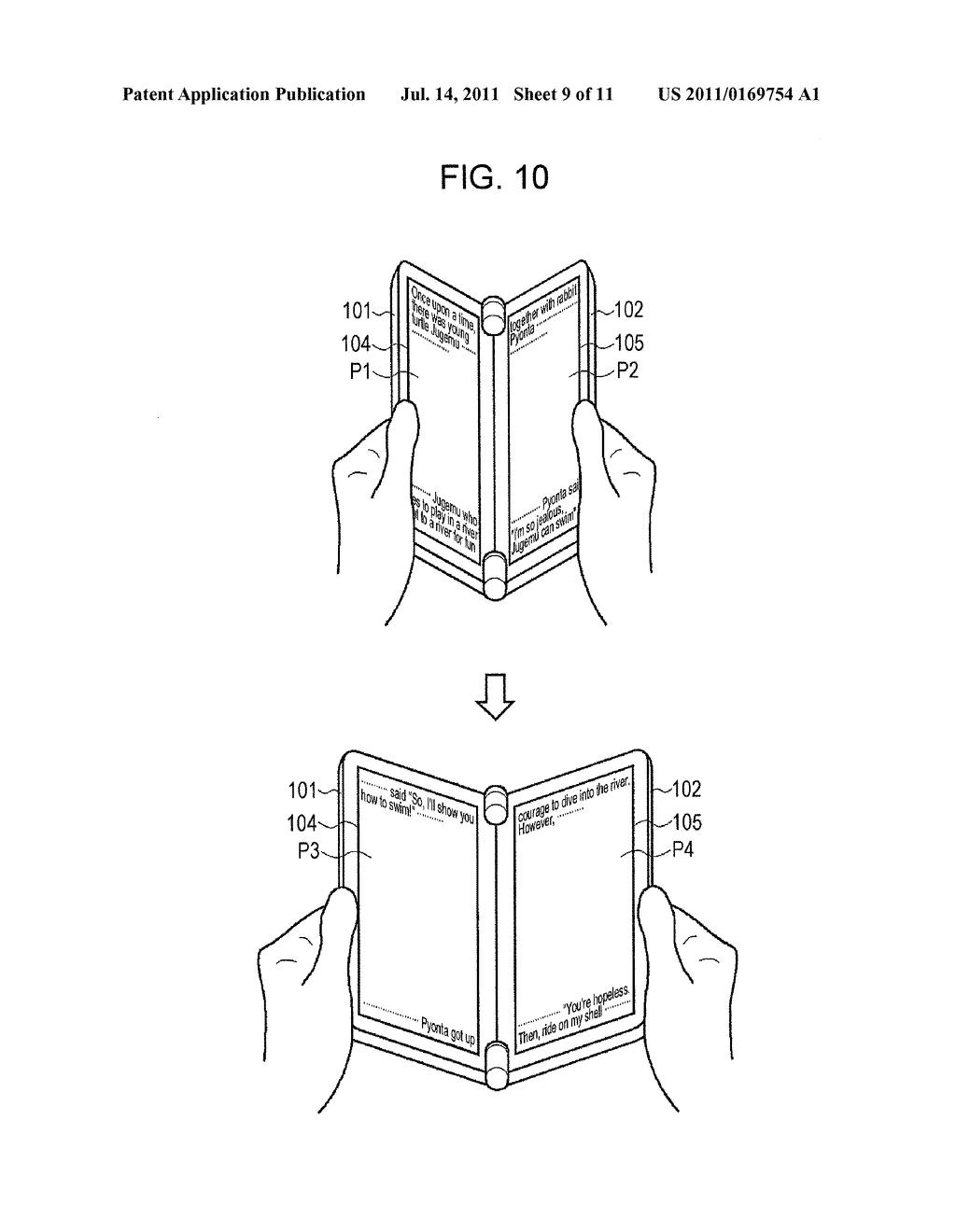 INFORMATION PROCESSING DEVICE, OPENING/CLOSING ANGLE DETECTING METHOD, AND     OPENING/CLOSING ANGLE DETECTING PROGRAM - diagram, schematic, and image 10