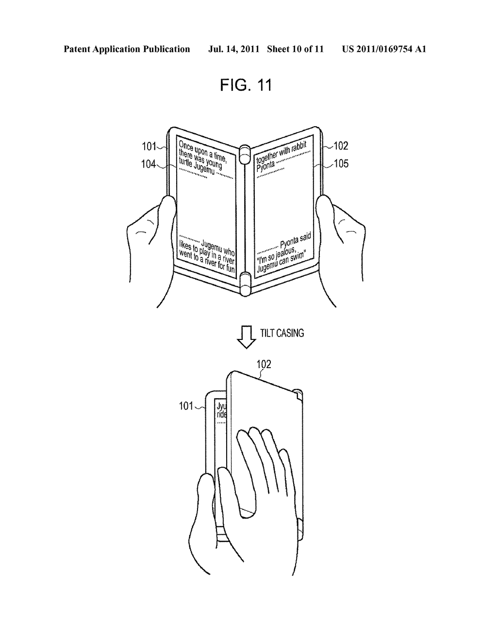 INFORMATION PROCESSING DEVICE, OPENING/CLOSING ANGLE DETECTING METHOD, AND     OPENING/CLOSING ANGLE DETECTING PROGRAM - diagram, schematic, and image 11