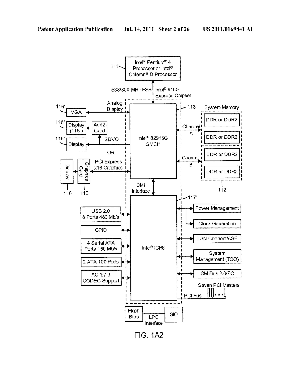 SILICON CHIP OF A MONOLITHIC CONSTRUCTION FOR USE IN IMPLEMENTING MULTIPLE     GRAPHIC CORES IN A GRAPHICS PROCESSING AND DISPLAY SUBSYSTEM - diagram, schematic, and image 03