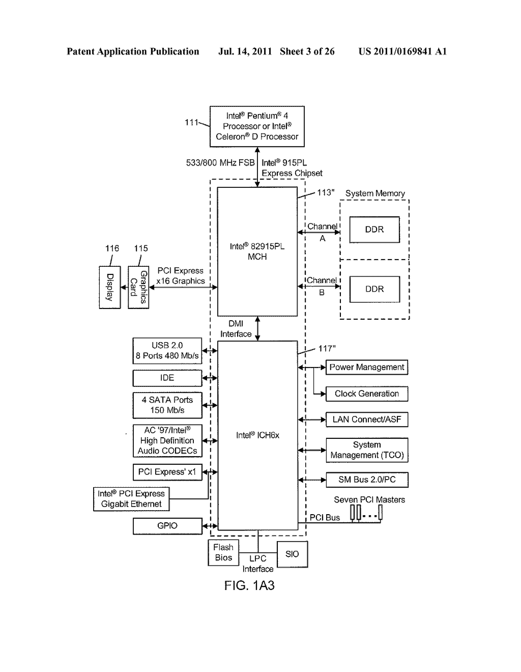 SILICON CHIP OF A MONOLITHIC CONSTRUCTION FOR USE IN IMPLEMENTING MULTIPLE     GRAPHIC CORES IN A GRAPHICS PROCESSING AND DISPLAY SUBSYSTEM - diagram, schematic, and image 04