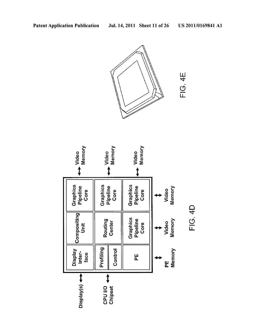 SILICON CHIP OF A MONOLITHIC CONSTRUCTION FOR USE IN IMPLEMENTING MULTIPLE     GRAPHIC CORES IN A GRAPHICS PROCESSING AND DISPLAY SUBSYSTEM - diagram, schematic, and image 12