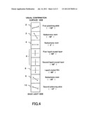 Transflective liquid crystal display device diagram and image