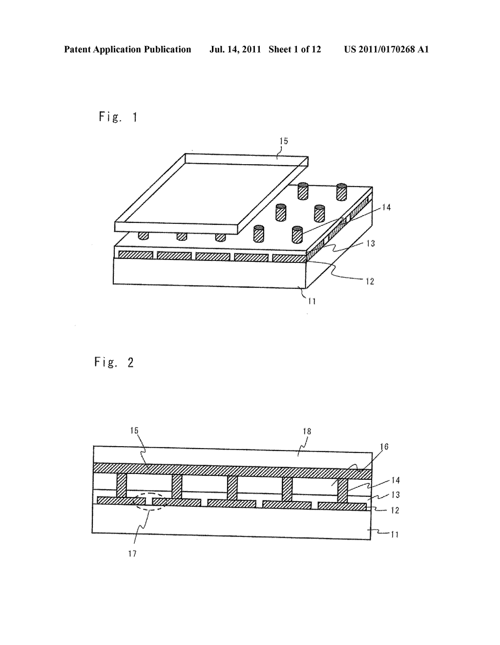 ELECTROMAGNETIC BAND GAP STRUCTURE, ELEMENT, SUBSTRATE, MODULE, AND     SEMICONDUCTOR DEVICE INCLUDING ELECTROMAGNETIC BAND GAP STRUCTURE, AND     PRODUCTION METHODS THEREOF - diagram, schematic, and image 02