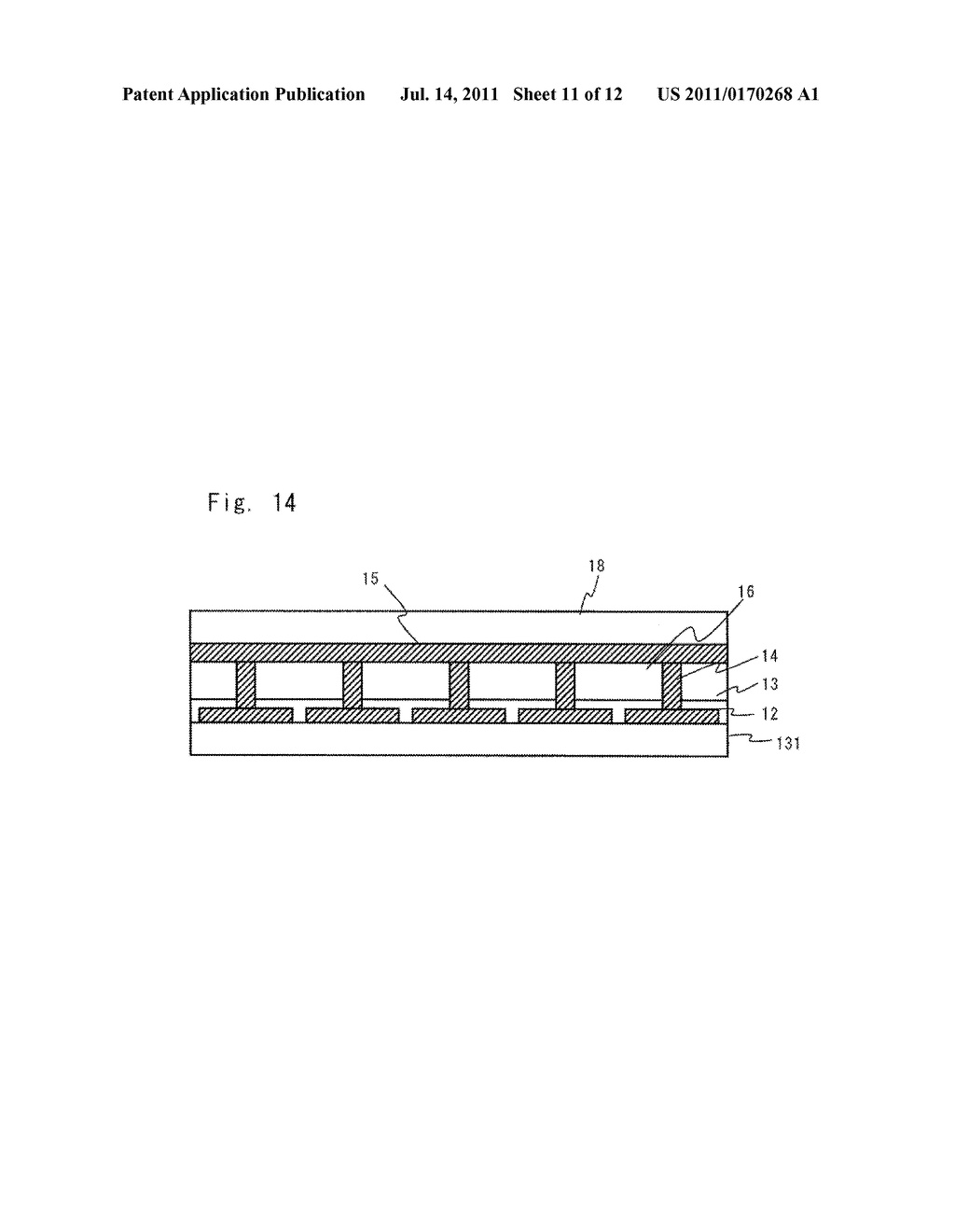 ELECTROMAGNETIC BAND GAP STRUCTURE, ELEMENT, SUBSTRATE, MODULE, AND     SEMICONDUCTOR DEVICE INCLUDING ELECTROMAGNETIC BAND GAP STRUCTURE, AND     PRODUCTION METHODS THEREOF - diagram, schematic, and image 12