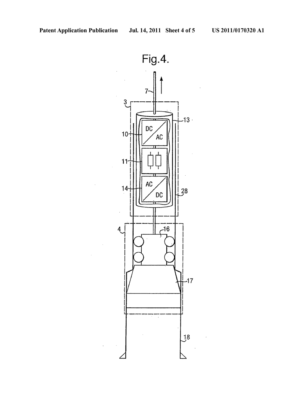 TRANSMITTING ELECTRIC POWER INTO A BORE HOLE - diagram, schematic, and image 05