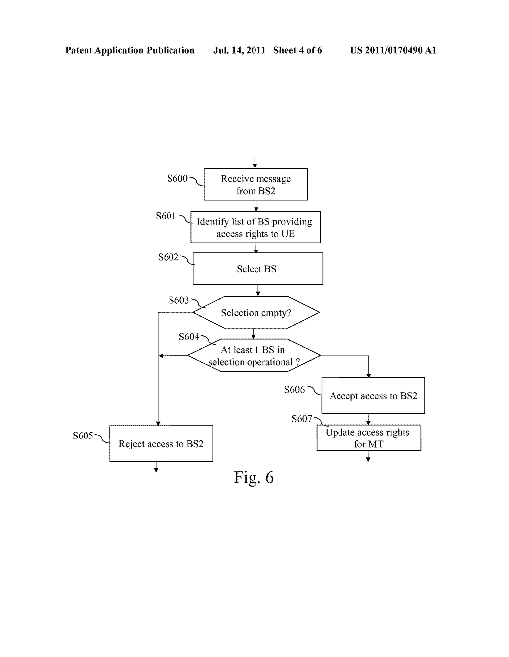 METHOD AND A DEVICE FOR ENABLING A MOBILE TERMINAL TO ACCESS TO A WIRELESS     CELLULAR TELECOMMUNICATION NETWORK - diagram, schematic, and image 05
