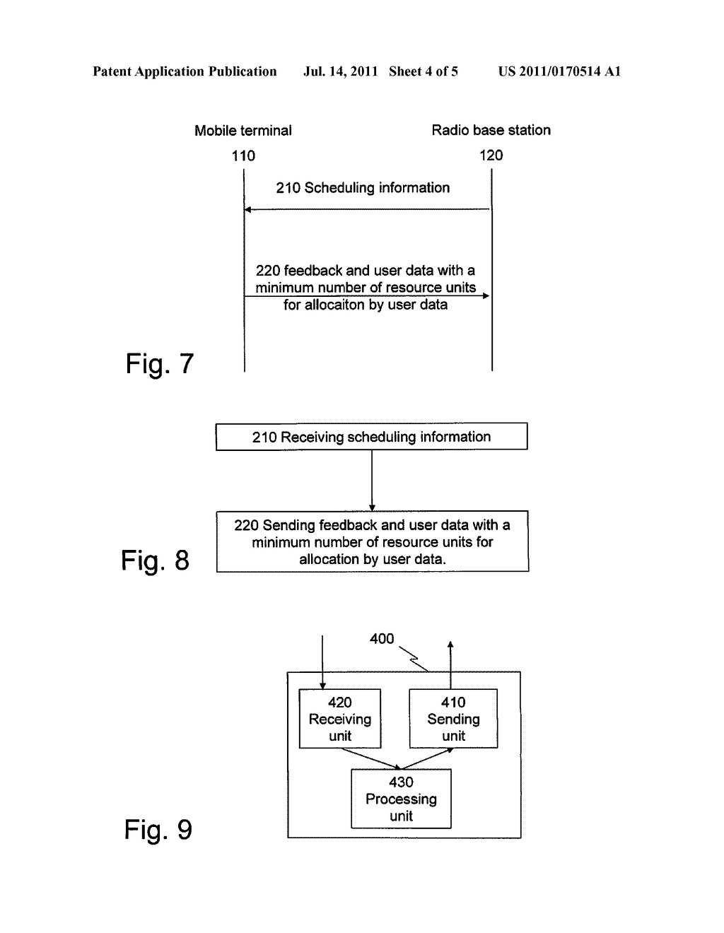 Methods and Arrangements in a Telecommunication System for Sending     Feedback Data and User Data on a Combined Feedback and Data Channel - diagram, schematic, and image 05