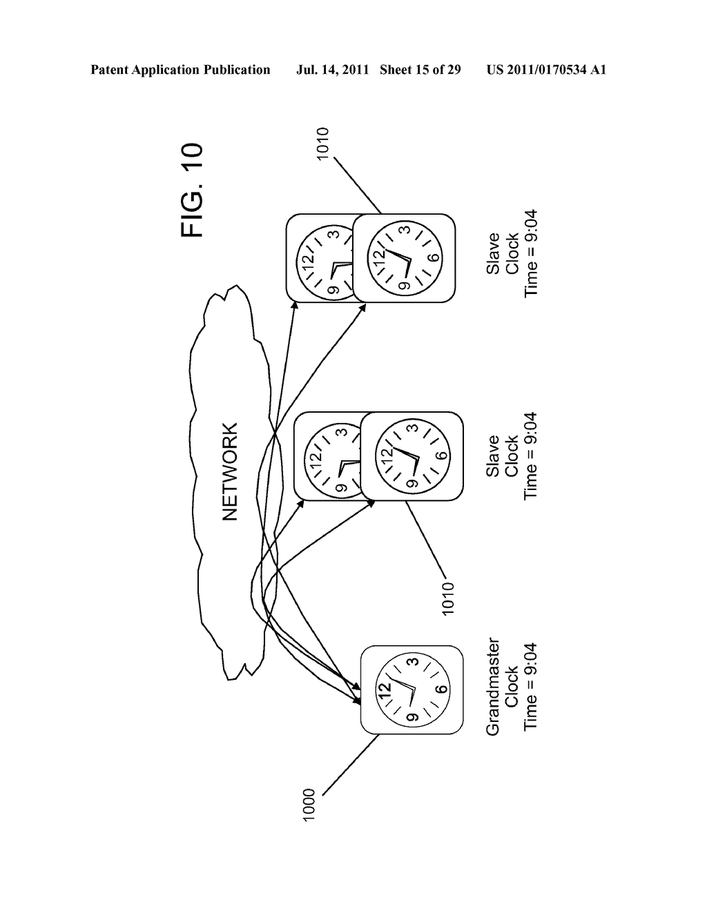 METHOD AND APPARATUS FOR SYNCHRONIZING MEASUREMENTS TAKEN BY MULTIPLE     METROLOGY DEVICES - diagram, schematic, and image 16