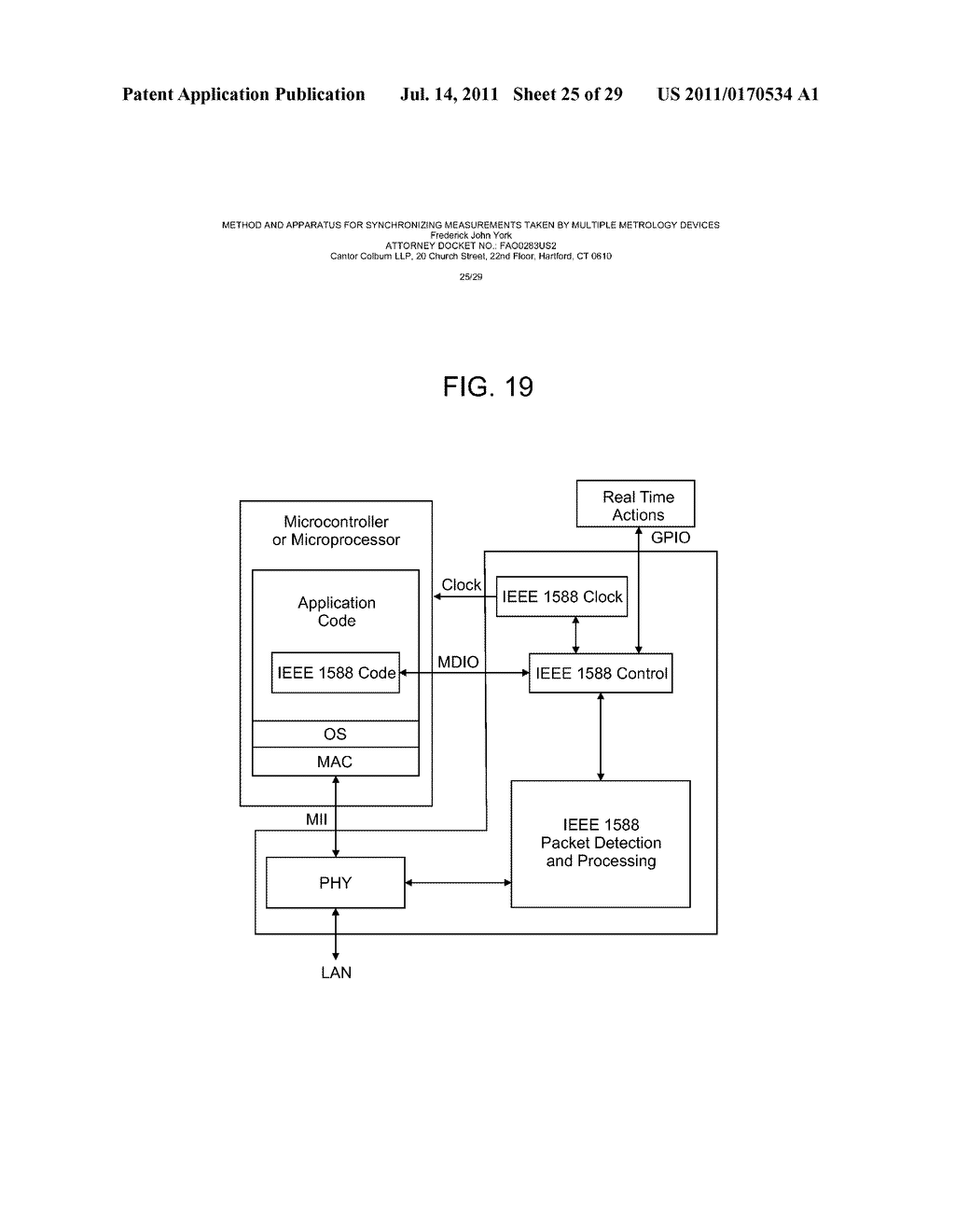 METHOD AND APPARATUS FOR SYNCHRONIZING MEASUREMENTS TAKEN BY MULTIPLE     METROLOGY DEVICES - diagram, schematic, and image 26