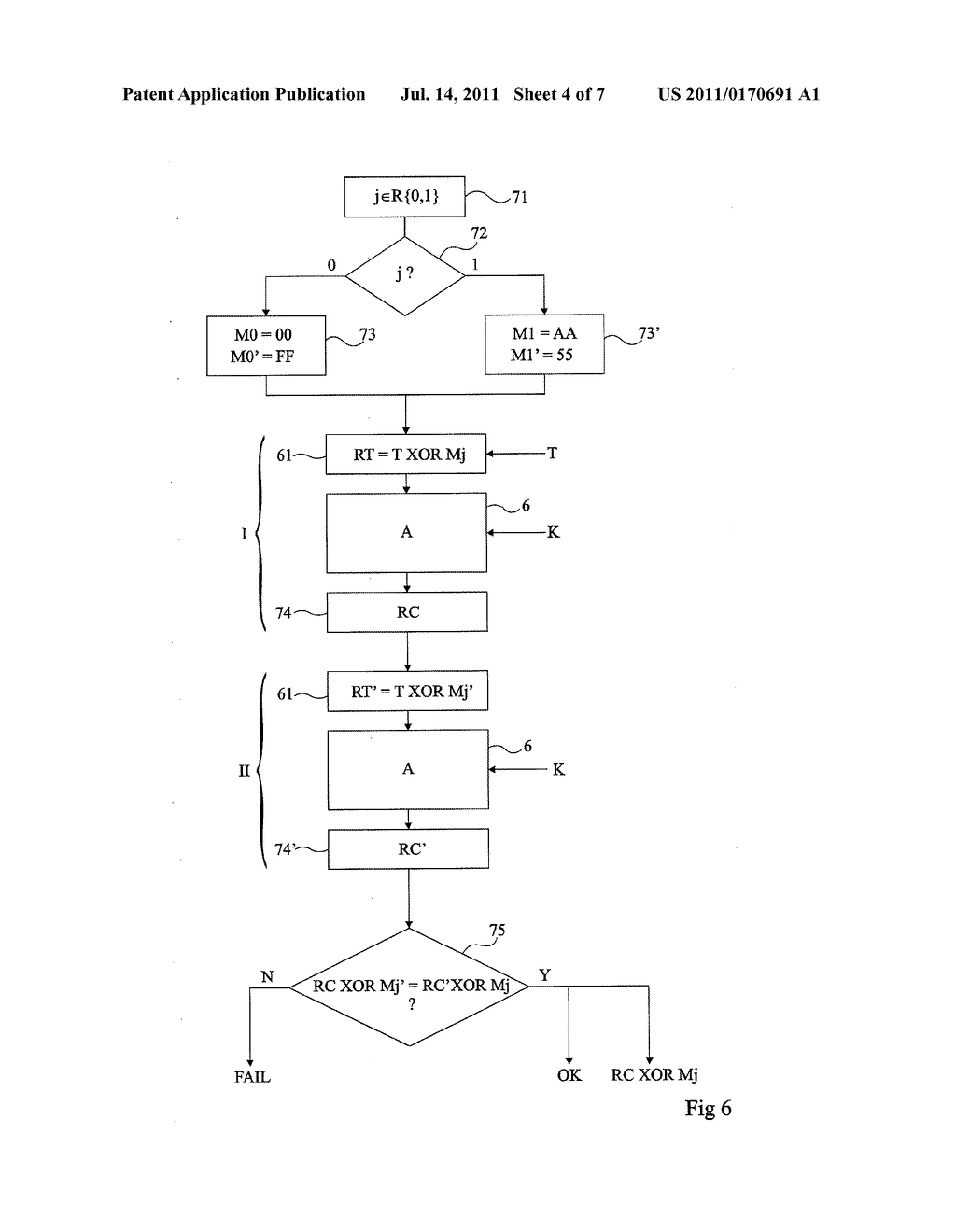 PROTECTION OF A CIPHERING KEY AGAINST UNIDIRECTIONAL ATTACKS - diagram, schematic, and image 05